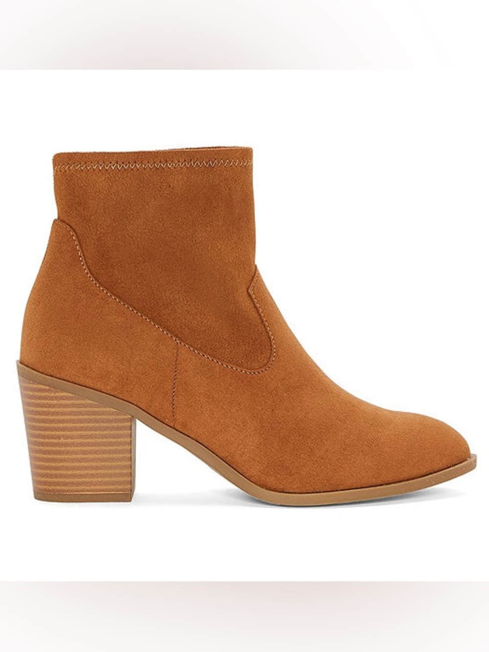 a.n.a Booties Block Heel 3” Pull-On Memory Foam